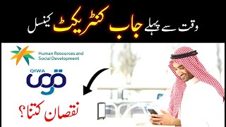 Job contract termination basic rules  Online qiwa job contract in saudi arabia  Saudi info [upl. by Oecile]