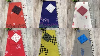 🎇🎇 south cotton mix black printed sarees 💥 [upl. by Tamera47]