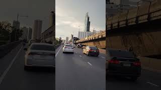 Bike Ride to Iconsiam crossing Chao Phraya River in Bangkok mopedlife thailand [upl. by Nette]