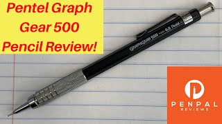 Pentel Graph Gear 500 Mechanical Pencil Review [upl. by Niboc]