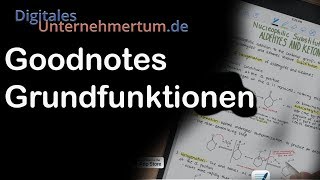 Grundfunktionen von Goodnotes  kurz und knapp erklärt [upl. by Htebzile]