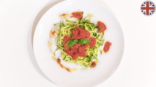 How to create spaghetti with zucchini  Tutorial VisualFood [upl. by Enneibaf864]