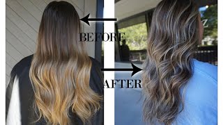 HOW TO TRANSITION BLONDE BALAYAGE TO DIMENSIONAL FALL BALAYAGE [upl. by Kass767]