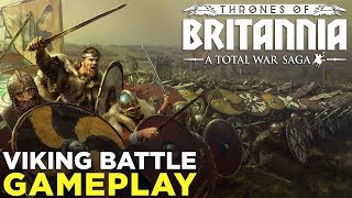 Total War Saga Thrones of Britannia — VIKING BATTLE GAMEPLAY amp Impressions [upl. by Anam]