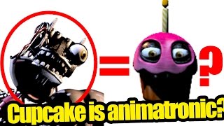 Cupcakes endoskeleton found it is an animatronic five nights at freddys 2 theory [upl. by Menell442]