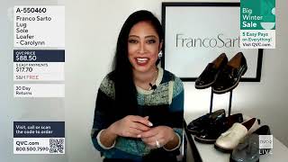 Franco Sarto CAROLYNN Lug Sole Loafers on QVC2 Shoe Shopping with Ali Carr and Jeannette Josue [upl. by Ygief]