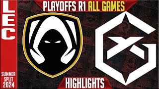 TH vs GX Highlights ALL GAMES  LEC Playoffs Lower Round 1 Summer 2024  Team Heretics vs GiantX [upl. by Novert]