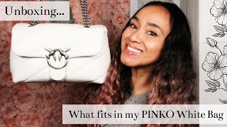 Pinko Bag Unboxing  What fits [upl. by Chu135]