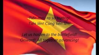 Vietnamese National Anthem  quotTiến Quân Caquot VIEN [upl. by Marris]