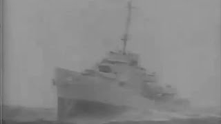 Patrol boat sinks Nazi Uboat in North Atlantic  1943 [upl. by Haroved]