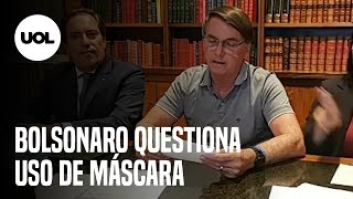 Bolsonaro questiona uso de máscara em dia de 1582 mortes por covid19 [upl. by Wilhelm]