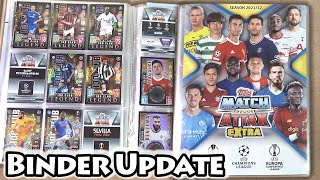 MATCH ATTAX EXTRA 202122 Binder Update  Our Collection Progress  100 Clubs amp Limited Editions [upl. by Huttan]