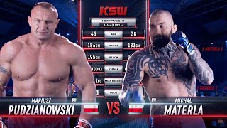 KSW Free Fight Mariusz Pudzianowski vs Michal Materla [upl. by Ahsel320]