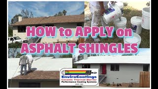 Ceramic InsulCoat Roof  How to Apply on Asphalt Shingles [upl. by Eiliak812]