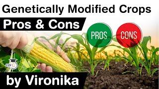 Genetically Modified Crop explained  What are the PROS amp CONS of GM Crop UPSC IAS [upl. by Sartin]