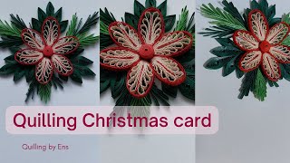 Quilling Christmas Card quilling diycrafts diy quillingcard papermade viral trending [upl. by Ulrick]