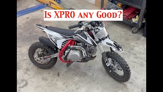 XPRO X15 110cc Pit Bike Review Throttle  Carb  General Bike Adjustment Instructions Engine Oil [upl. by Loughlin]