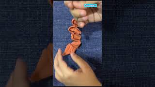 How to make Fabric Flower  Fabric Flower making craft fabricflowermaking fabricflowertutorial [upl. by Blanche]