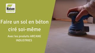 Comment faire un sol en béton ciré soimême [upl. by Bomke]