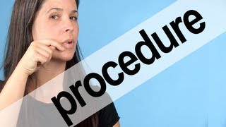 How to Pronounce PROCEDURE  American English [upl. by Marra]