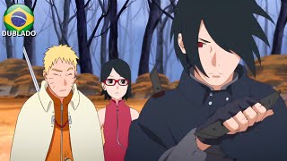 Sasuke vs Shin  Sasuke Uchiha usa Susanoo Amaterasu e Amenotejikara com Rinnegan  Boruto Dublado [upl. by Lunetta459]