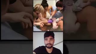 mother painful delivery newborn twins baby 😘💖 pain cant explain shorts ytshorts trending mbbs [upl. by Sevart]