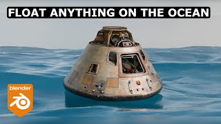 Blender Float Anything on The Ocean  Full tutorial [upl. by Latyrc]