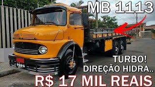 MB 1113 A PARTIR 17 MIL TURBO DIREÇÃO HIDRAULICA [upl. by Royall]