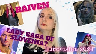 SLOVENIA  REACTION  RAIVEN Veronika I EUROVISION 2024 Lady Gaga of Slovenia [upl. by Odarbil]