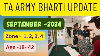 TA Army Bharti Zone3 Good News 2024  Territorial Army Bharti New Update  TA Army Bharti 2024 ✅ [upl. by Mandeville556]