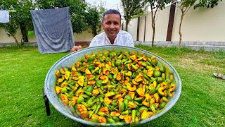 Traditional Mango and Green Chilli Pickle Recipe 5year Life  Aam Ka Achar  Hari Mirch Ka Achar [upl. by Allissa]