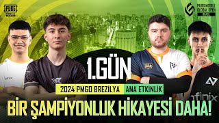 TR 2024 PMGO Brezilya Ana Etkinlik  1 Gün  PUBG MOBILE Global Open Brezilya [upl. by Misab]