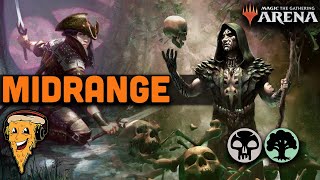 Golgari Midrange  Grind out opponents amp rank up  MTG Arena Explorer Anthology Gameplay [upl. by Pacifica391]