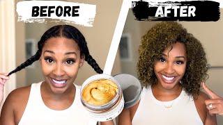 Trying COLOR WAX on my NATURAL hair  INSTANT REGRET [upl. by Ayatan]