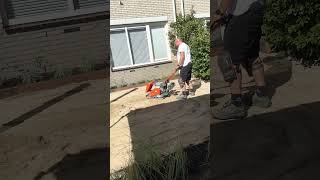 Trilplaat benzine is op😞😞😞garden funnyvideo funny [upl. by Inod722]