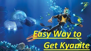 Subnautica  Easiest Way to Get Kyanite Without the Mk 2 Deep Module  900 Meters Only [upl. by Joelle]