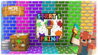 Colorful painting addon for Minecraft PEbedrock 120 🪣🎨 Strat’s Paint [upl. by Aitnecserc580]