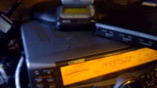 Kantronics 9612 Kenwood TS2000 9600bps fsk mode and Unication VHF Pager [upl. by Ardua]