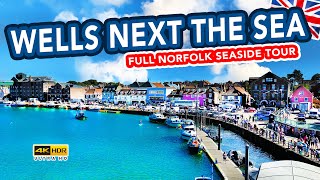 WELLS NEXT THE SEA  Norfolk holiday seaside town that beats Cromer and Sheringham [upl. by Aikemit]