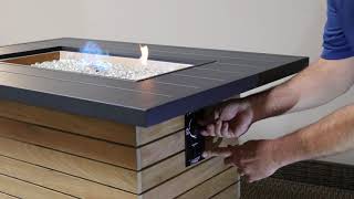 How To Light an Outdoor Gas Fire Pit Table [upl. by Havot]