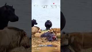 A Tragic Fate Of Baby Hippo 🦛 With Horrible Lions animals junglefacts crewfacts wildanimalfacts [upl. by Nerrej]