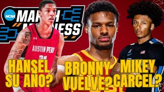 BRONNY JAMESMIKEY WILLIAMS HANSEL EMMANUEL EN QUE PUNTO ESTAN SUS CARRERAS  NCAA EN ESPAÑOL [upl. by Anoed]