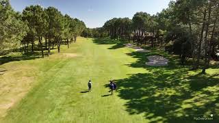 La Palmyre Golf Club drone aerial video La Palmyre Hole01 [upl. by Ozkum]