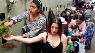 Paulina limpia  OLD SCHOOL MARKET LIMPIA Feria Libre Cuenca SPIRITUAL CLEANSING ASMR [upl. by Elidad149]