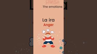 Spanish The emotions vocabulary shorts spanishvocabulary [upl. by Leiad]