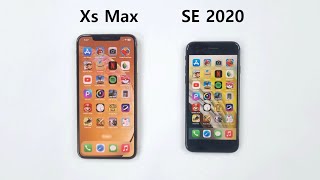 iPhone XS Max vs iPhone SE 2020  Speed Test amp Comparison [upl. by Shaddock]