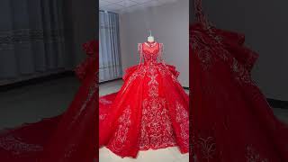 churlyawurfel wedding dress💃💃💃💃💃 weddinggown bridal weddingpartydress wedding eventdress [upl. by Dodds]