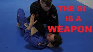 My Top 2 Best Lapel Chokes from Half Guard Top [upl. by Yelekreb528]