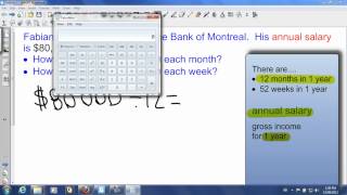 Converting Annual Salary to Monthly and Weekly Salaries [upl. by Launcelot]
