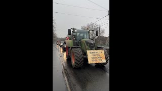 Demo der Landwirte auf der Rheinbrücke Köln  12 Januar 2024 [upl. by Jacinda]